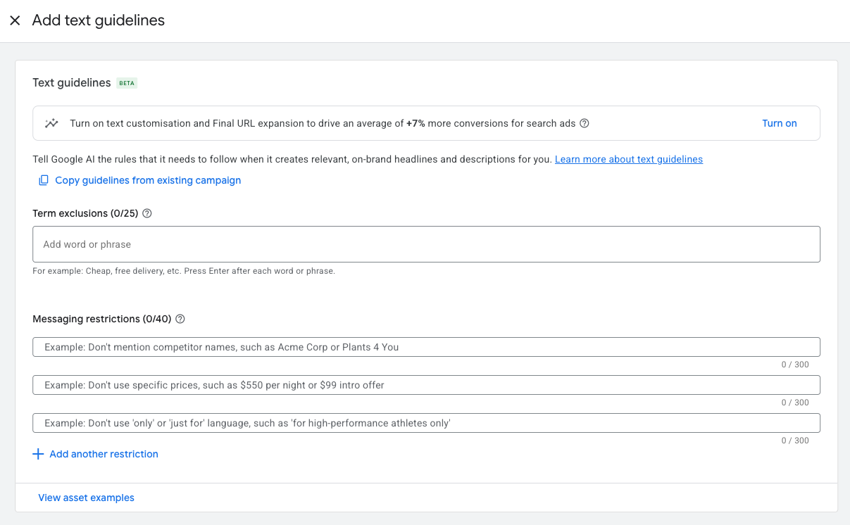Les text guidelines : controle de vos titres